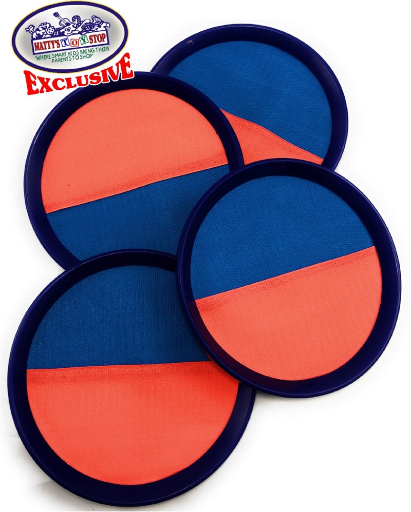 Matty's Toy Stop Deluxe Toss & Catch (Hook & Loop) Tropical Colors Paddle Game Set with 4 Paddles, 3 Balls & Storage Bag - Classic Outdoor Game, Perfect for The Beach, Backyard or in The House! - Image 4